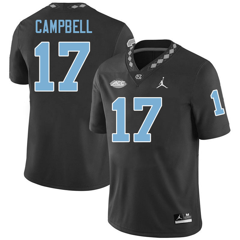 #17 Amare Campbell North Carolina Tar Heels Jerseys,Apparels,Uniforms Stitched-Black